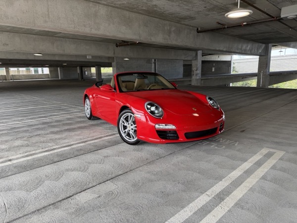 Front three-quarter in parking garage